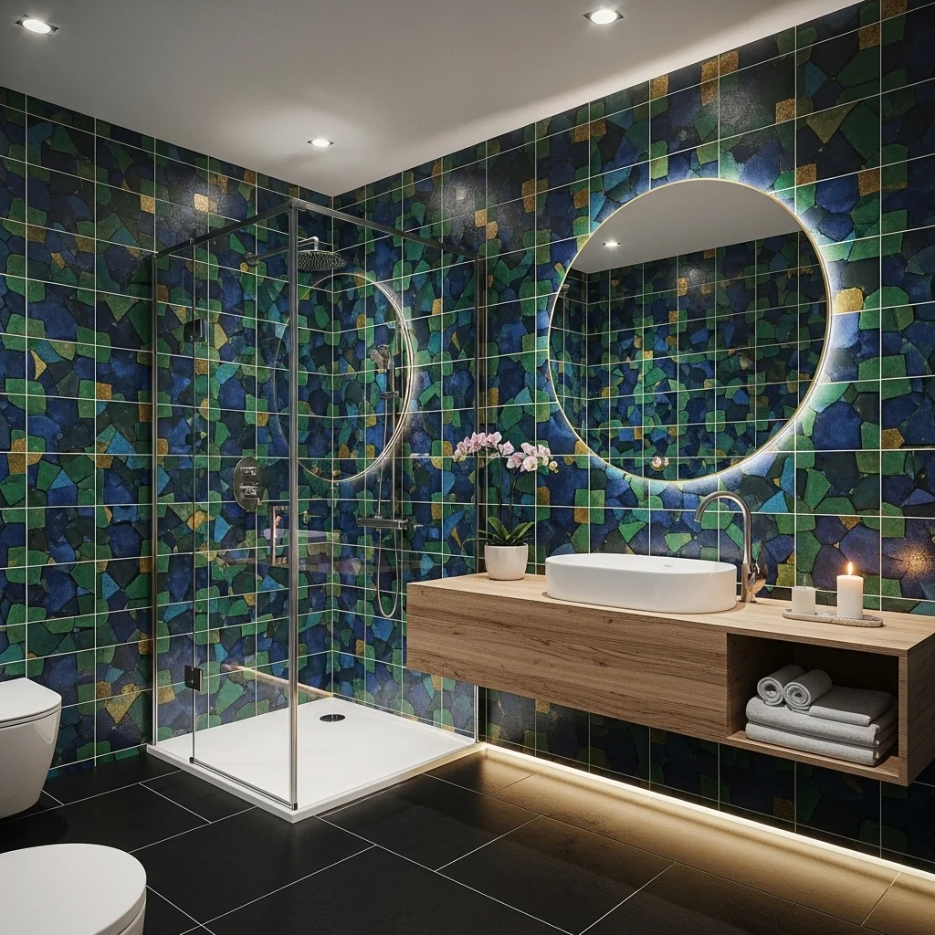 Use Bold or Patterned Tile for a Statement Design