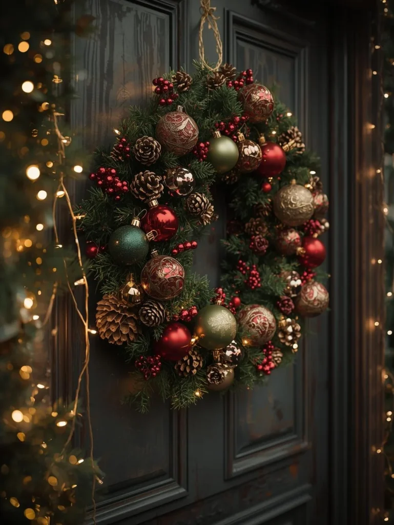 Vintage Ornament Wreath