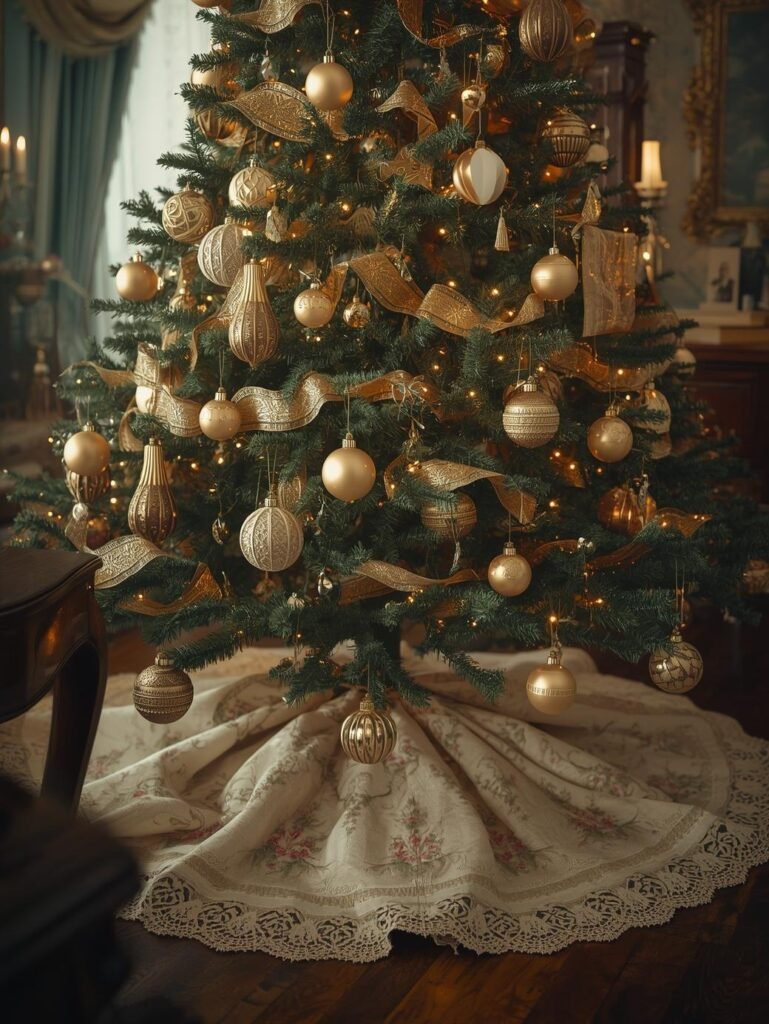  Vintage Tree Skirts and Runners