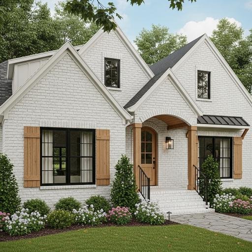 White Brick Cottage Style