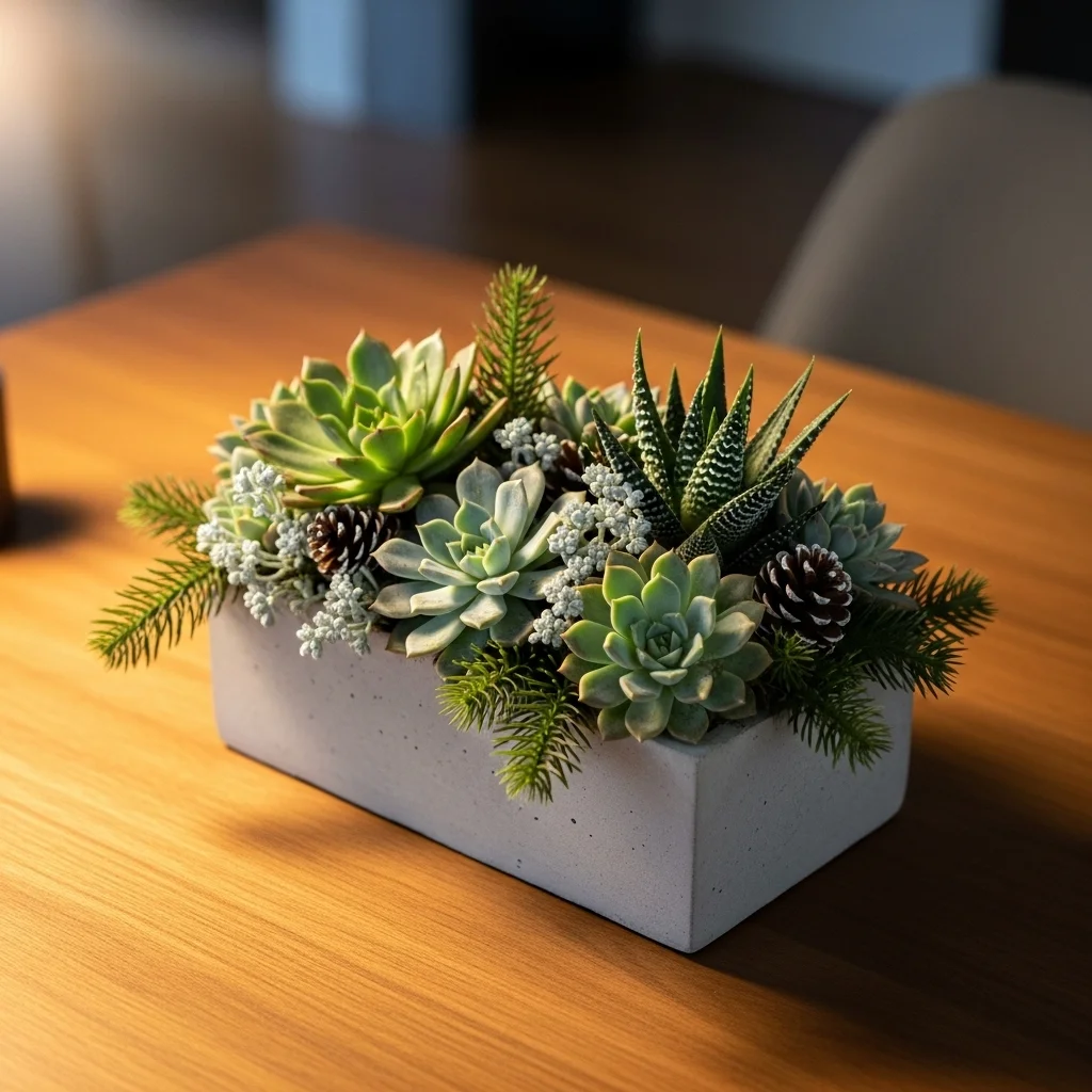 Winter Succulent Arrangement