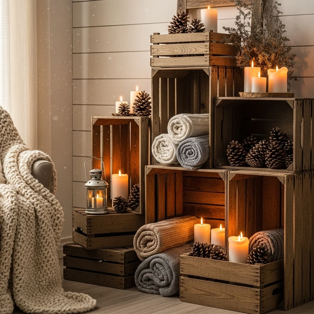 Wooden Crates for Storage and Display