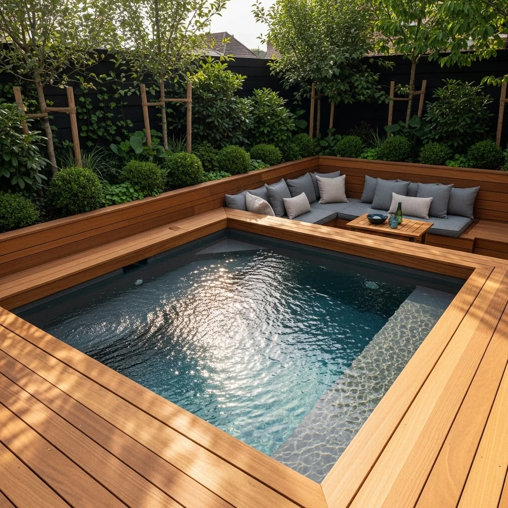 Wooden Deck Plunge Pool