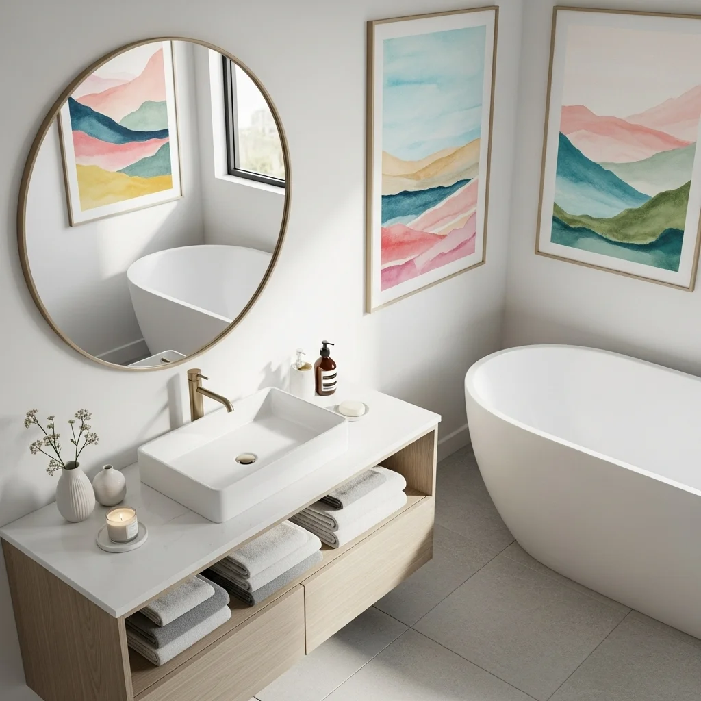 Abstract Watercolor Landscapes