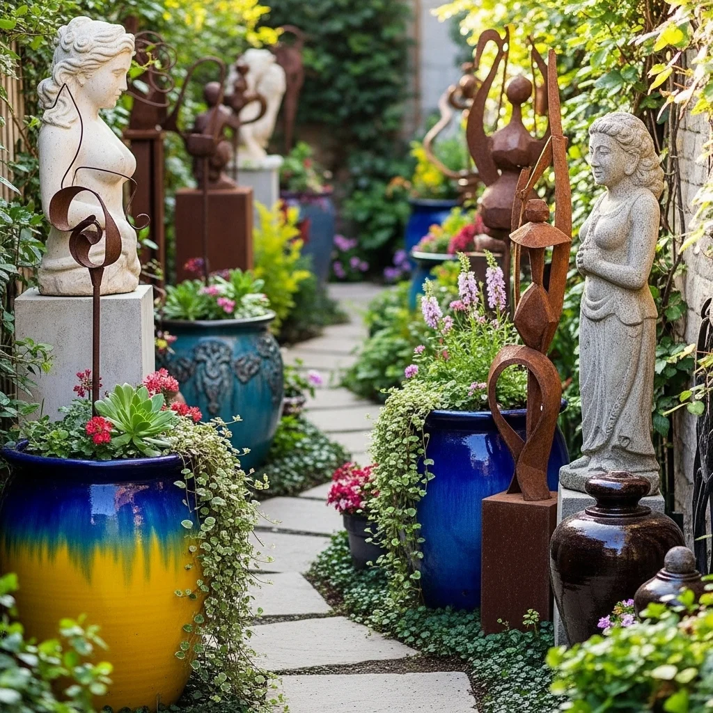 Accent Pots and Sculptures