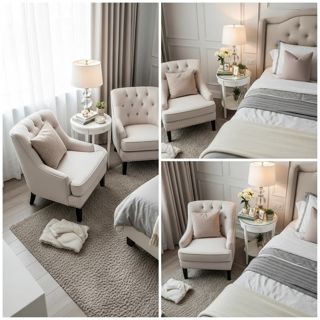 Add Accent Chairs by the Bed