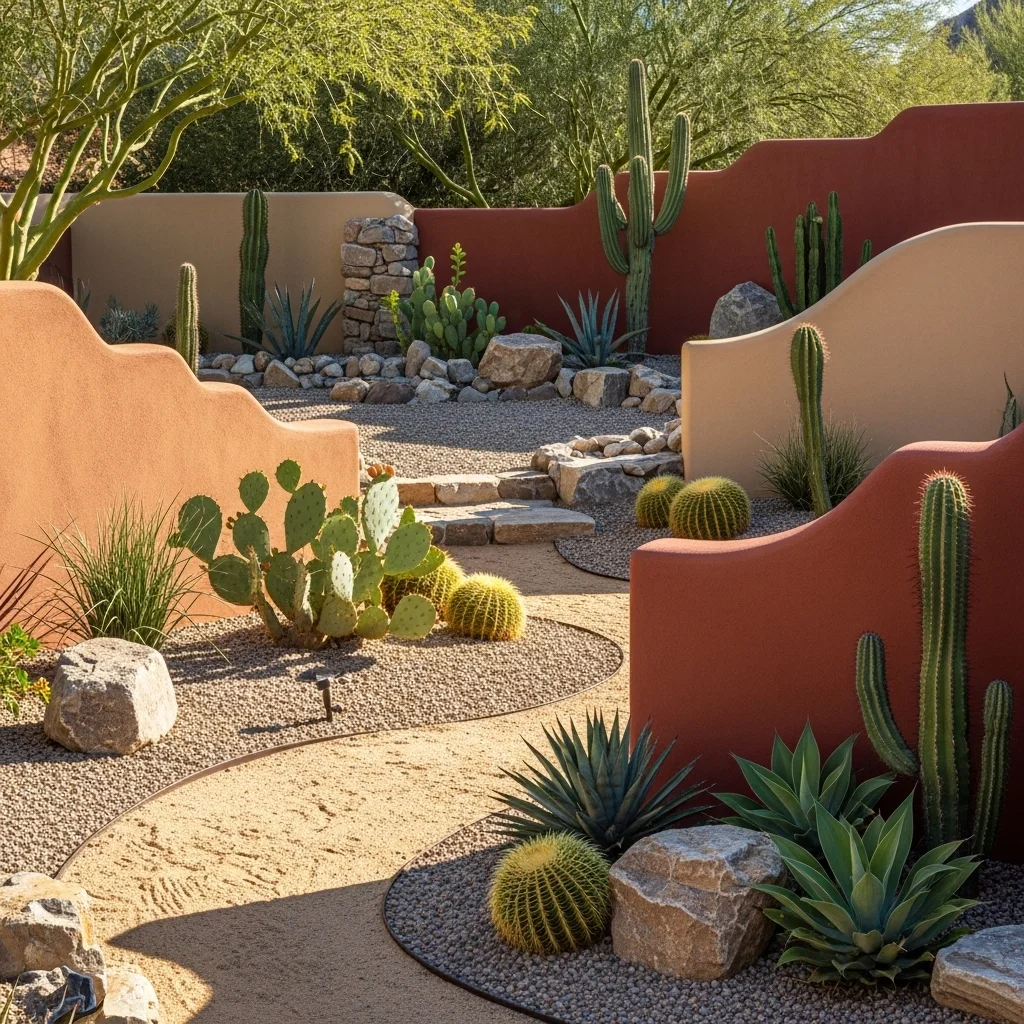 Add Adobe-Inspired Garden Walls