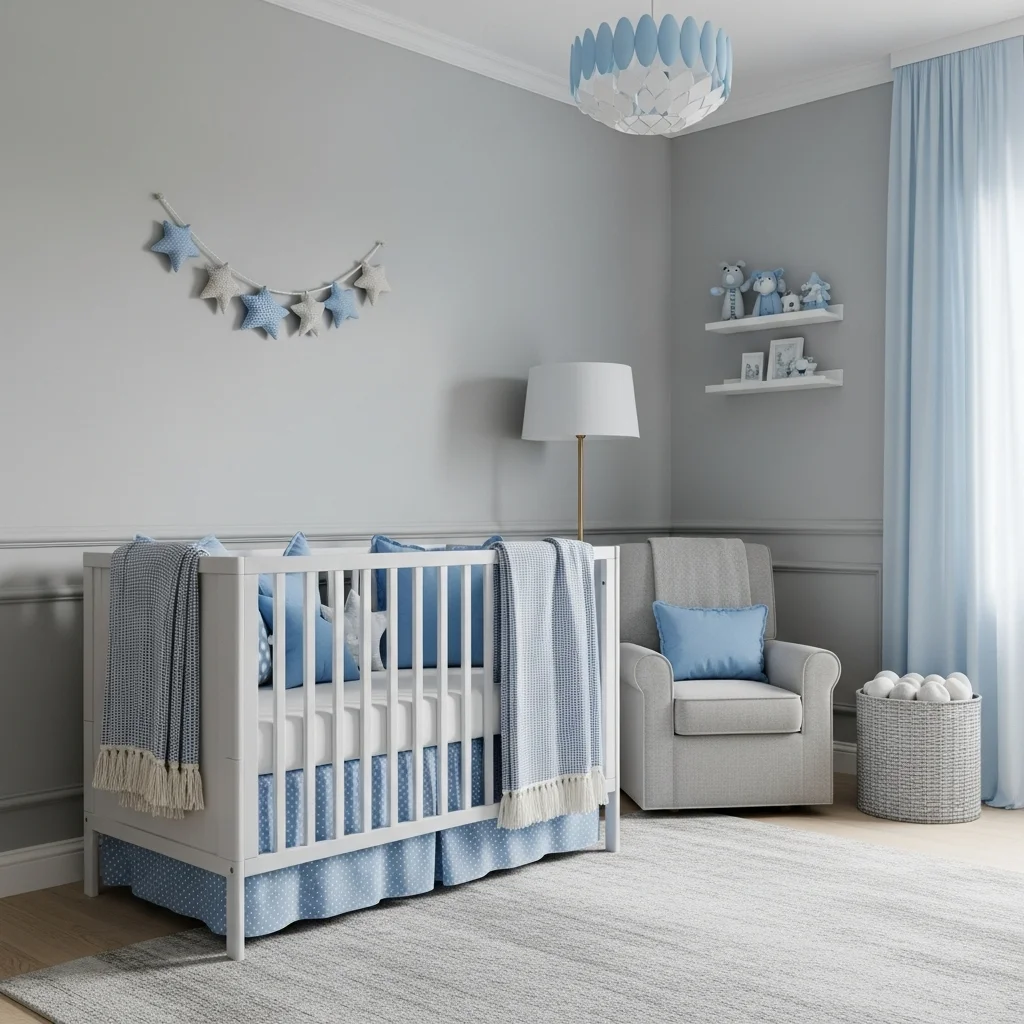  Add Blue Accent Pillows and Cozy Throw Blankets