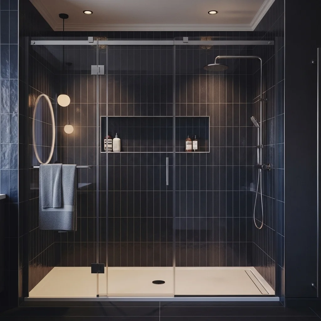 Add Bold, Dark Tiles for Drama