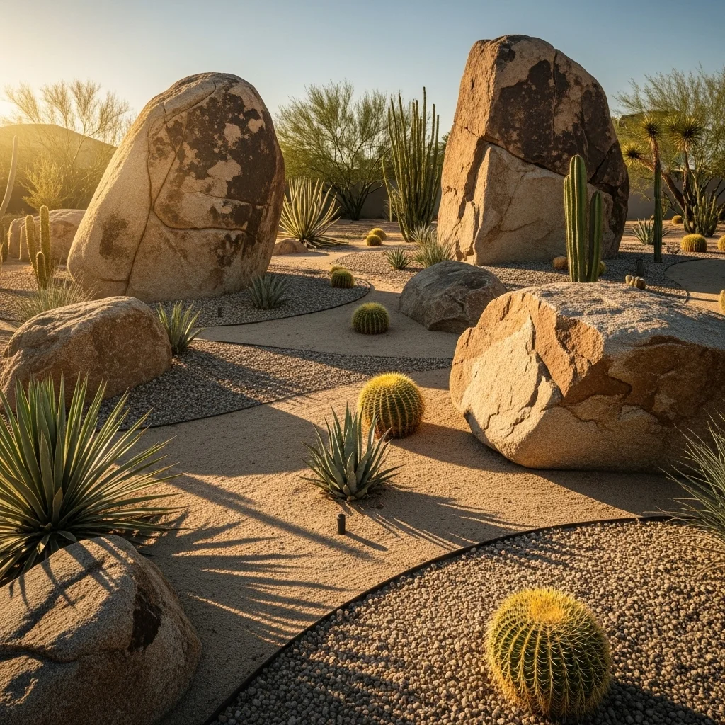 Add Boulders as Natural Sculptures