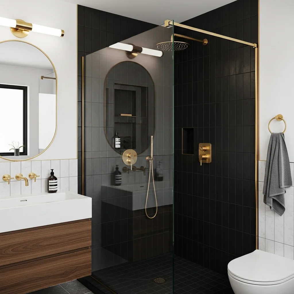 Add Brass or Gold Fixtures