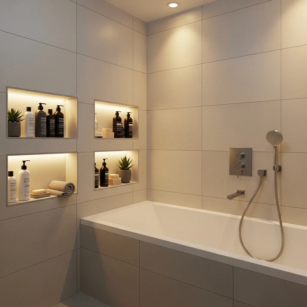 Add Built-In Niches for Tubside Storage