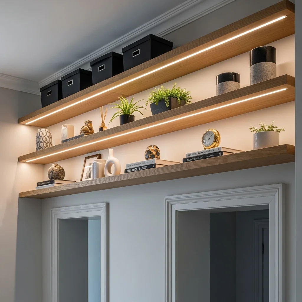 . Add Built-In Shelves Above Doorways