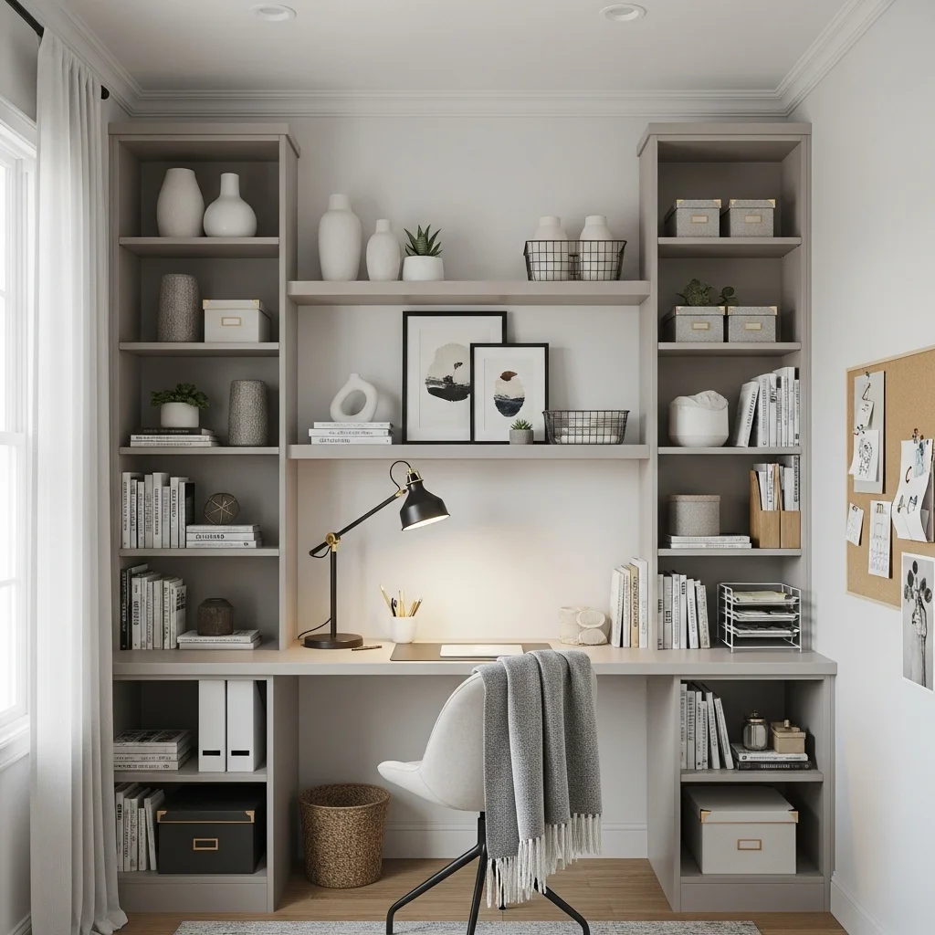 Add Built-In Shelves Around a Desk