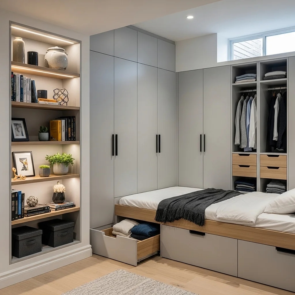 Add Built-In Storage to Maximize Space