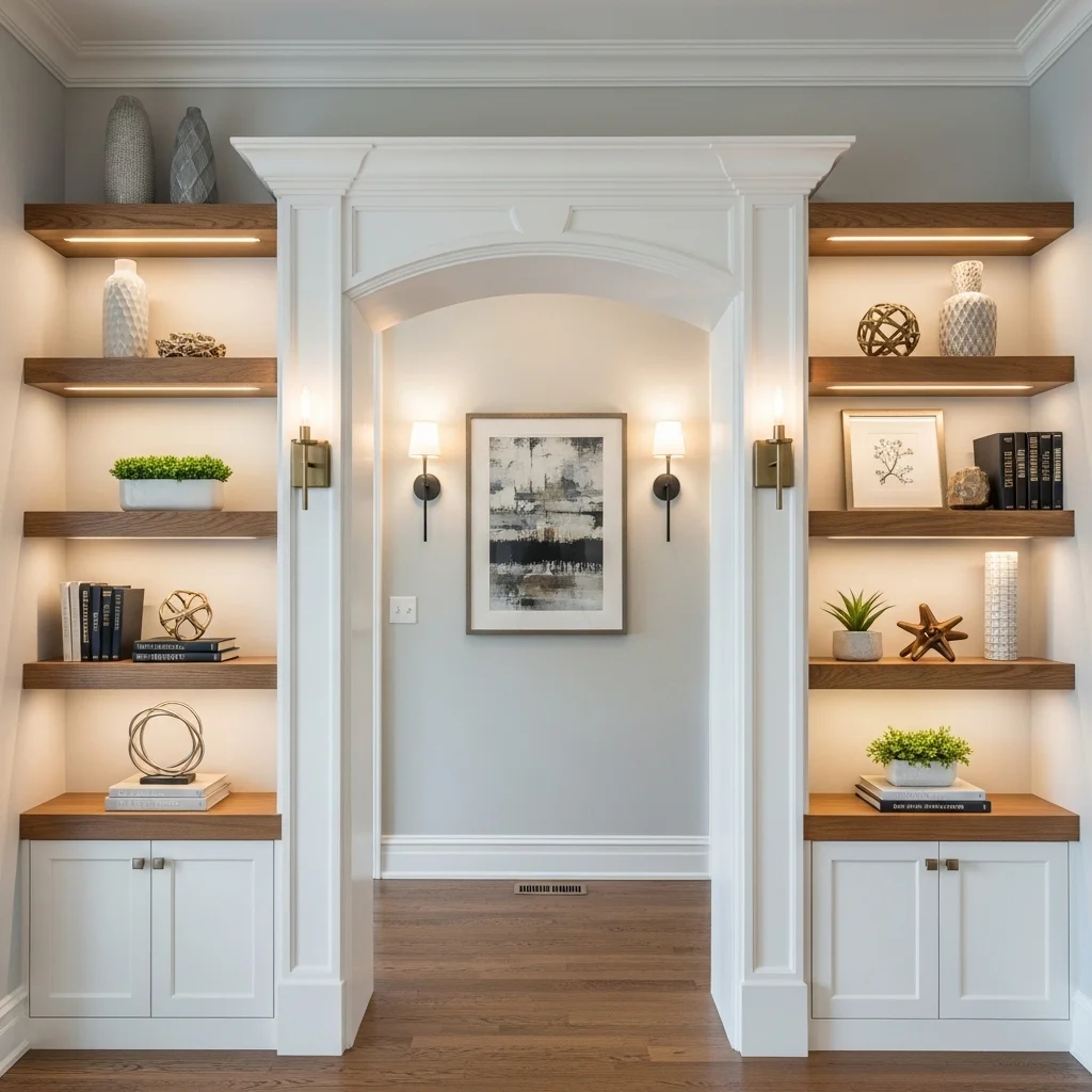 Add Built-Ins to Frame a Doorway