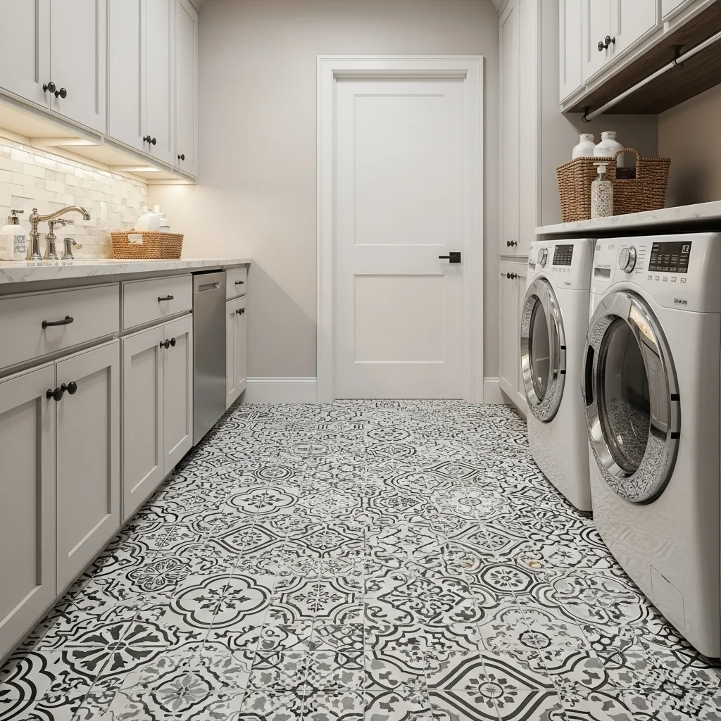 Add Decorative Floor Tiles