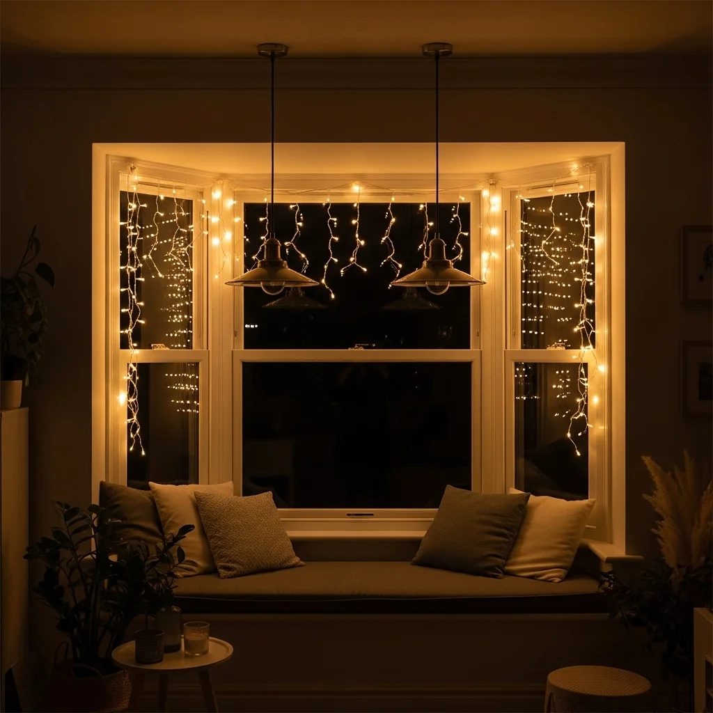 Add Fairy Lights or Pendant Lamps