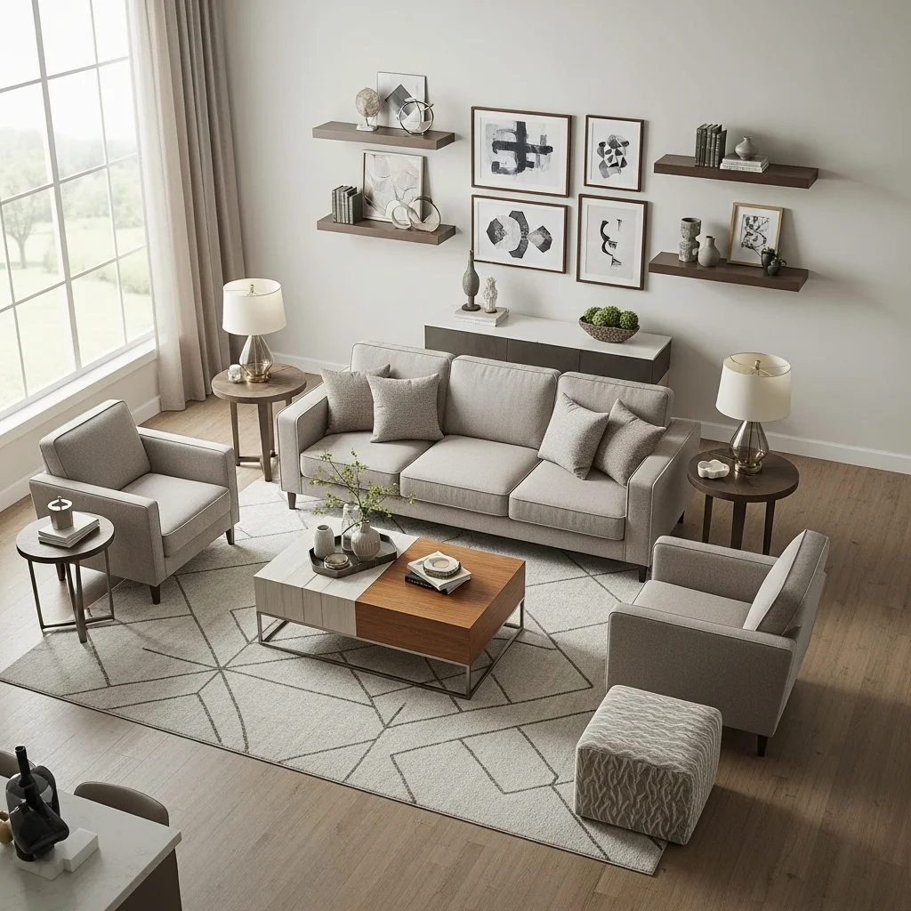  Add Floating Shelves or Wall Décor