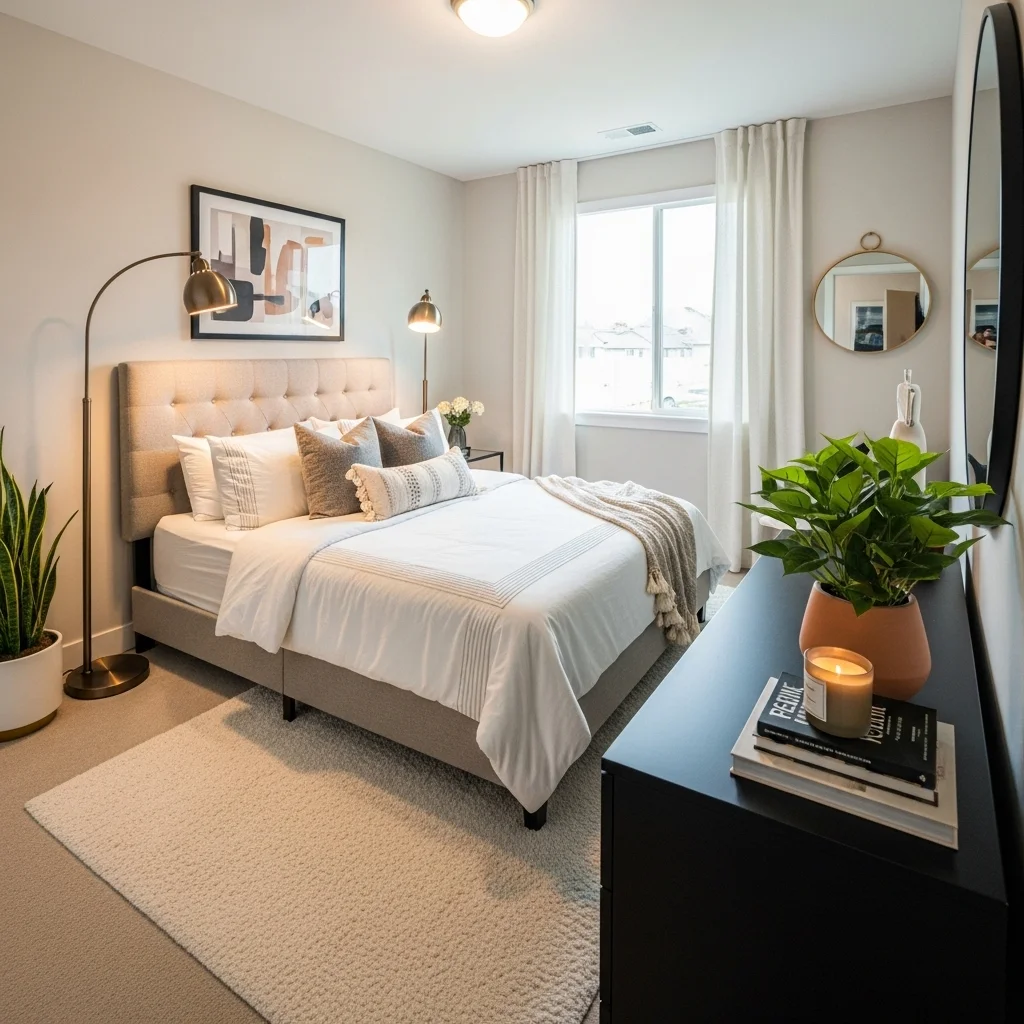 Add Floor Lamps for Height and Warmth