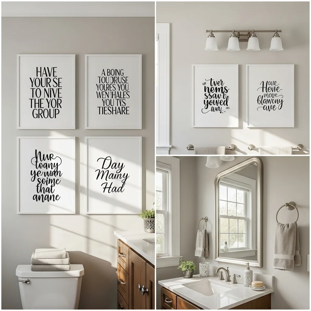 Add Framed Quotes or Typography Prints