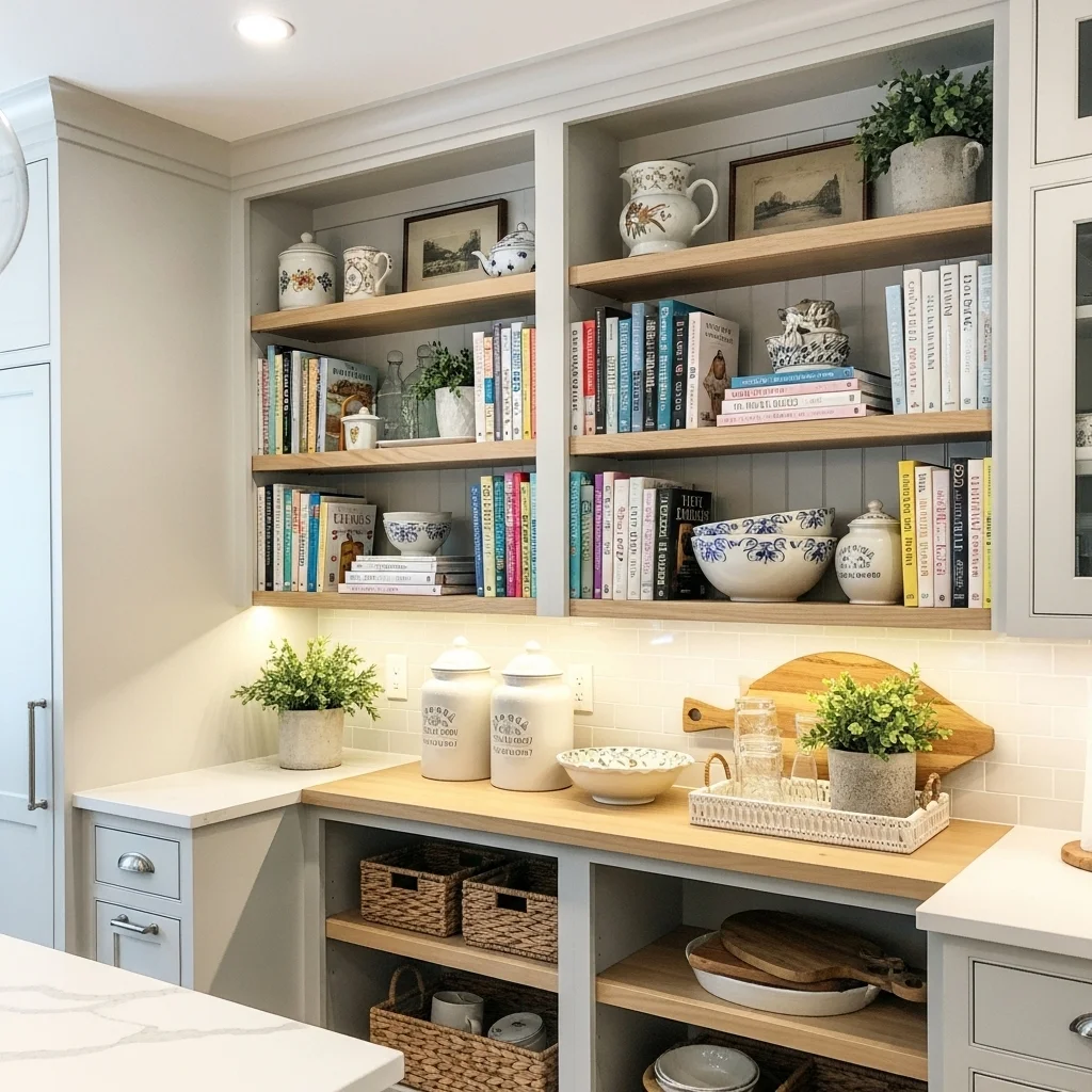  Add Kitchen Built-Ins for Cookbooks and Décor