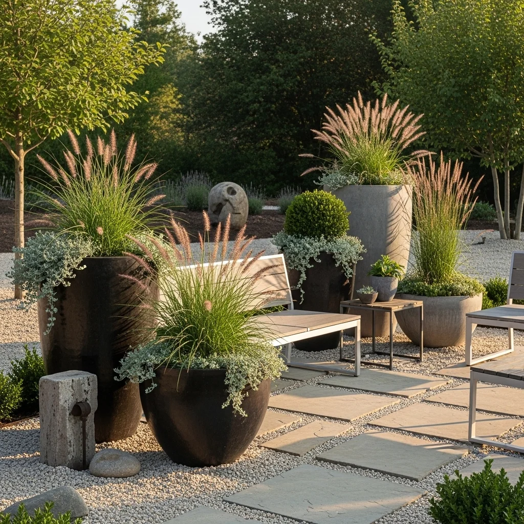 Add Large Outdoor Planters for Easy, Contained Landscaping