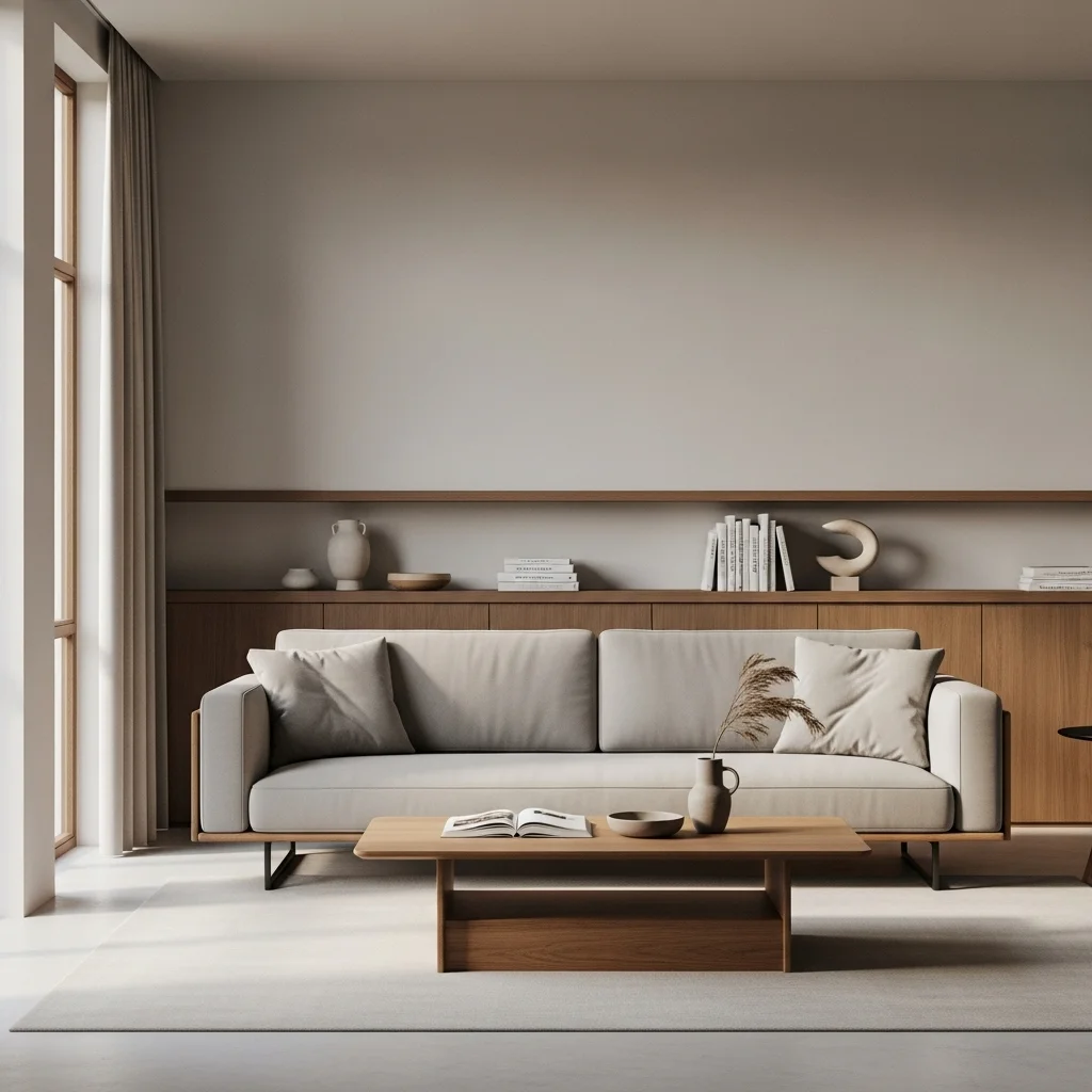 Add Low, Minimalist Furniture