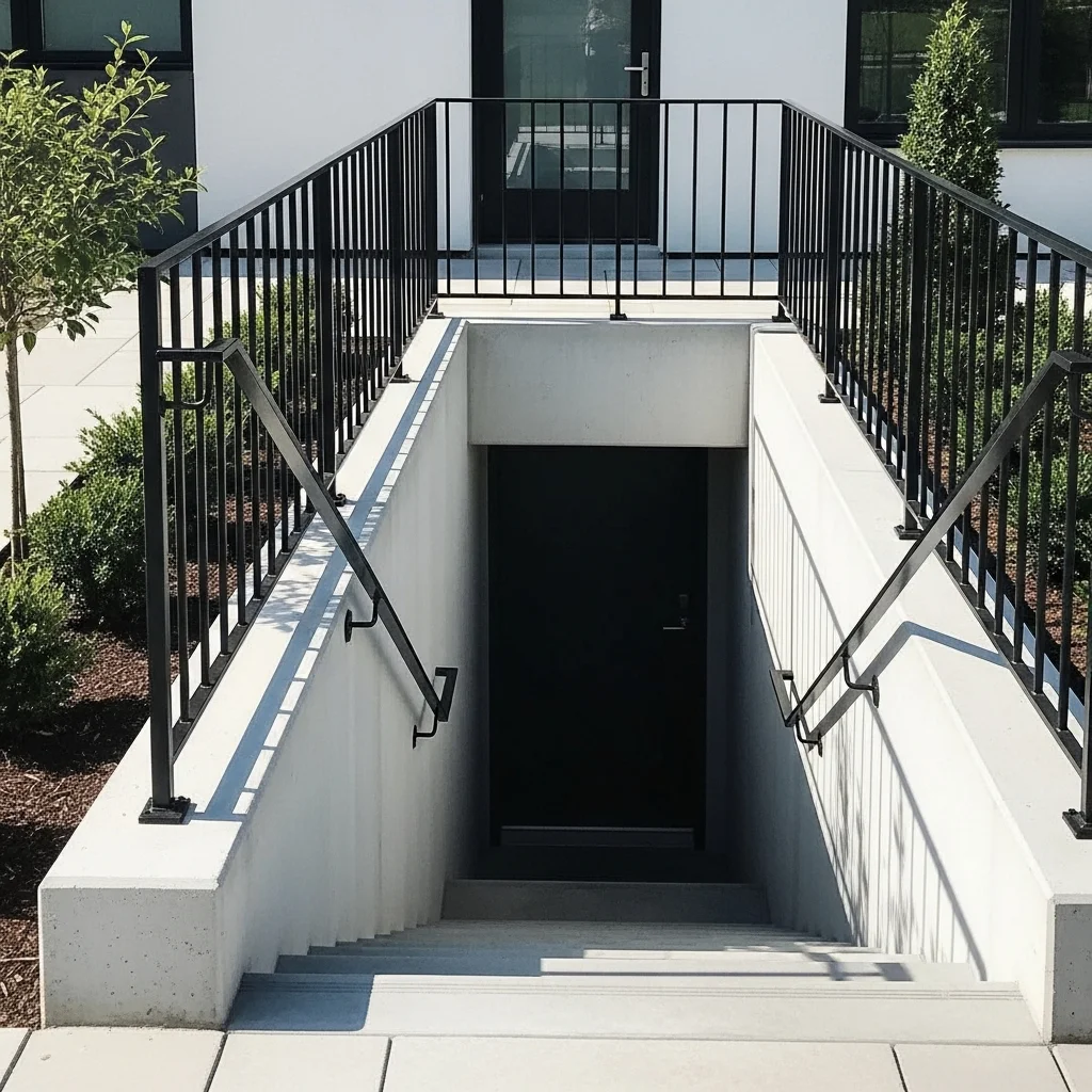 Add Modern Metal Railings for Sleek Safety