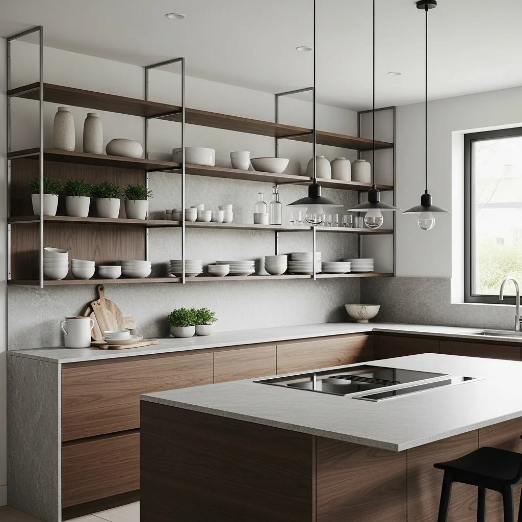  Add Open Shelving Between Spaces