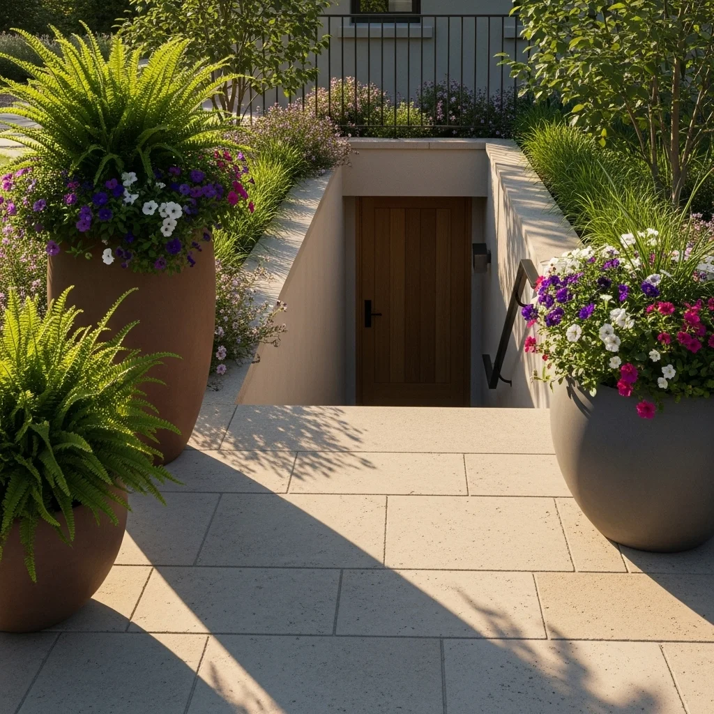 Add Planters to Soften the Entrance