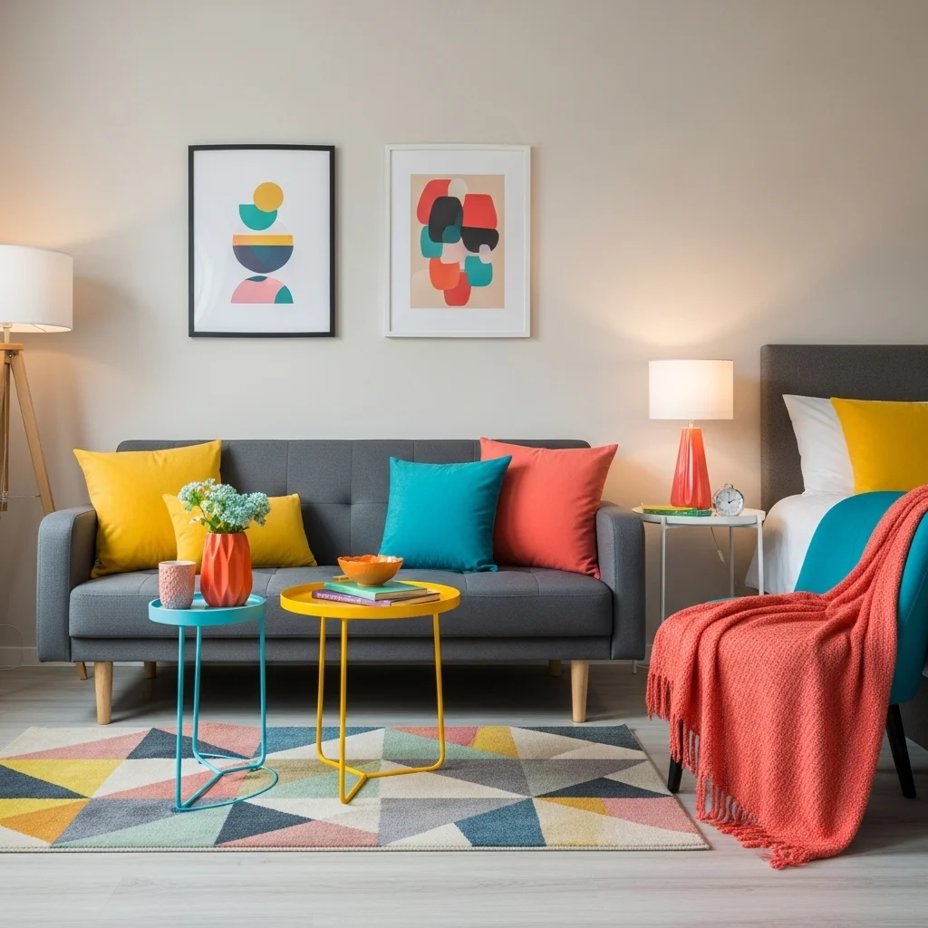 Add Pops of Color Through Accessories