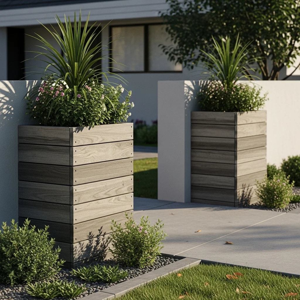  Add Raised Planters to Define the Entrance