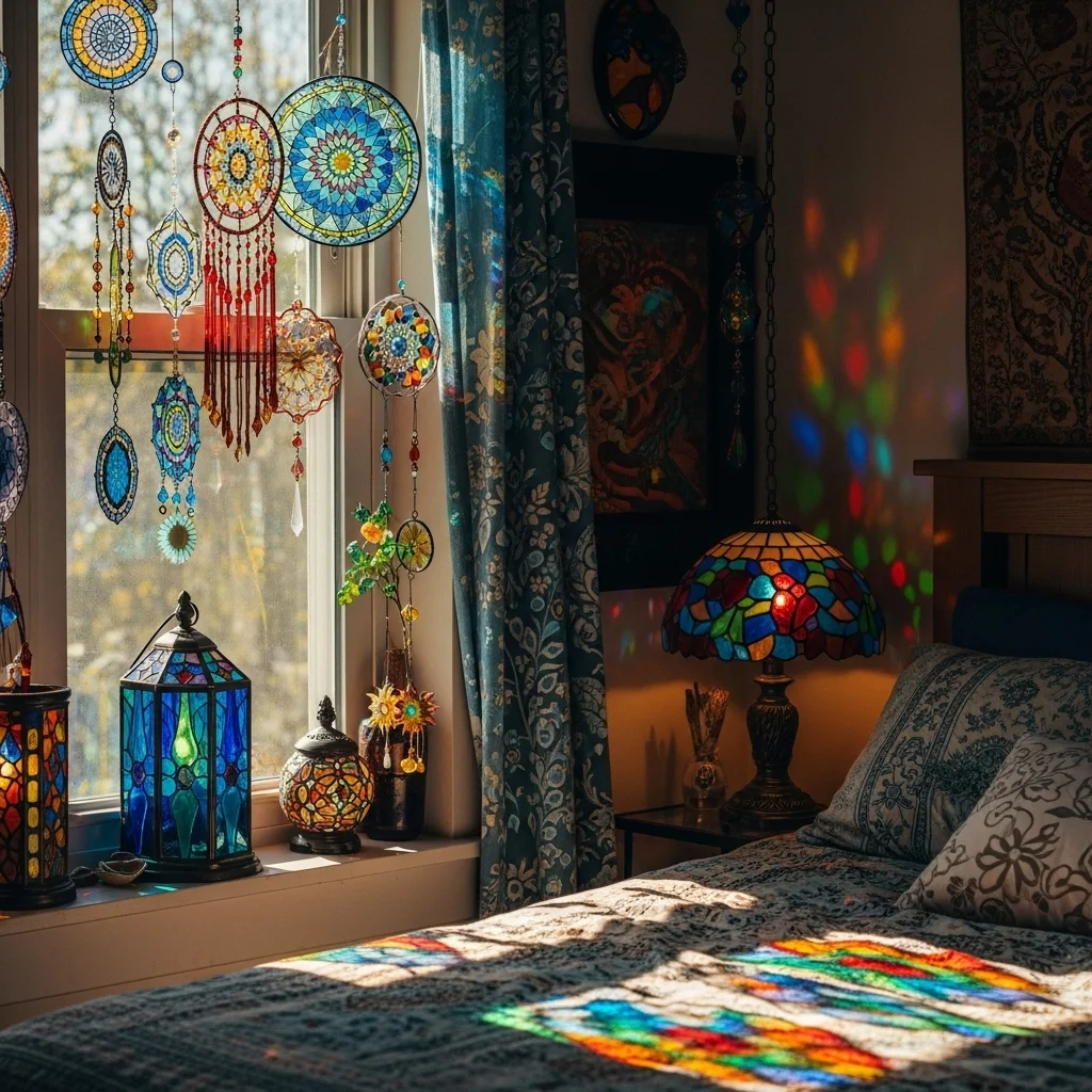  Add Suncatchers or Stained Glass Accents