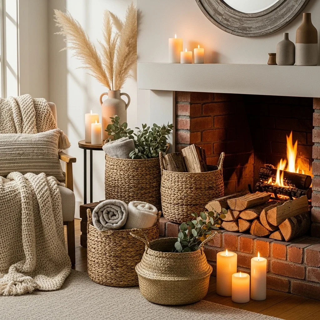 Add Texture with Woven Baskets