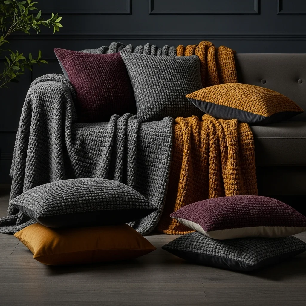  Add Textured Cushions and Throws