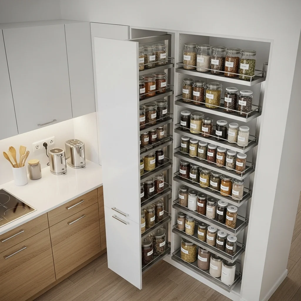  Add Vertical Pull-Out Pantry Shelves