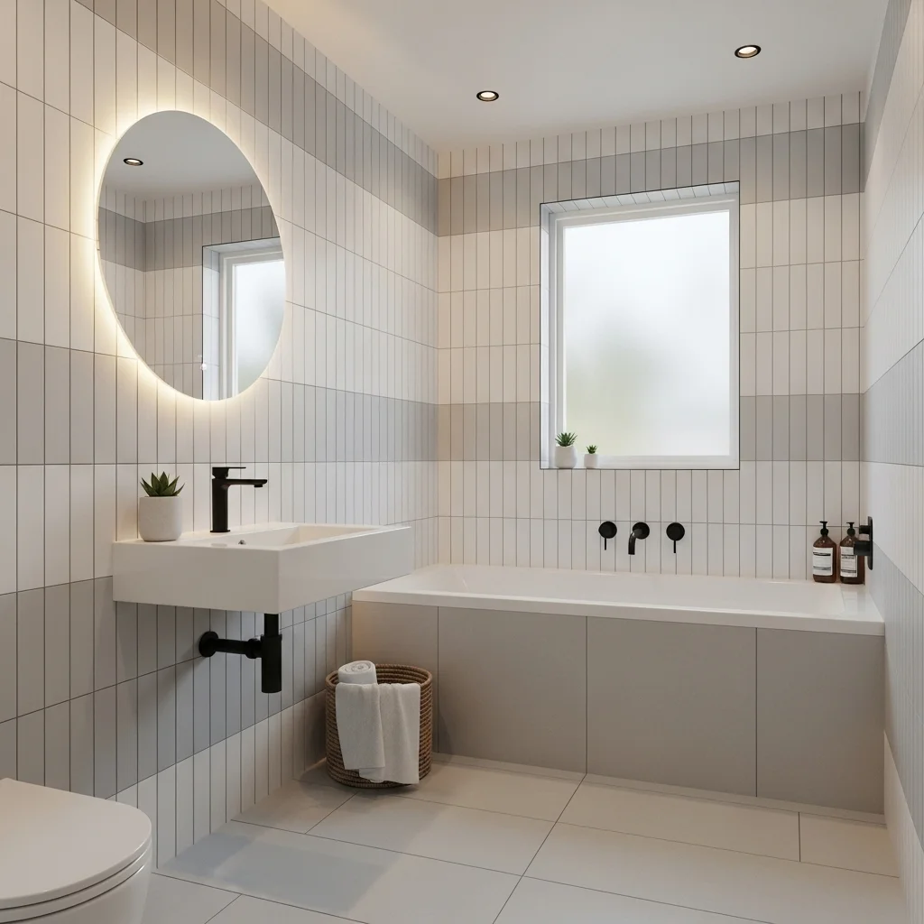  Add Vertical Tile to Elongate the Room