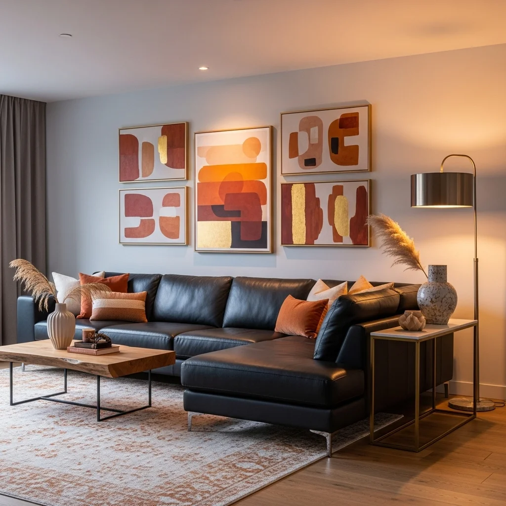 Add Wall Art with Warm Undertones