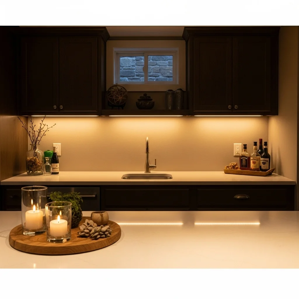 Add Warm Under-Cabinet Lighting
