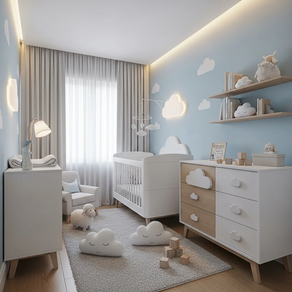 Add White and Light-Wood Furniture