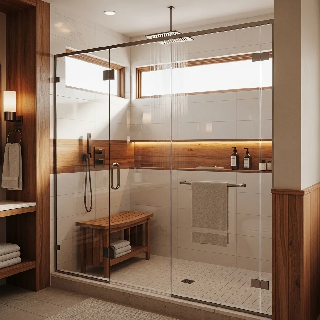 Add Wooden Accents for a Spa Vibe