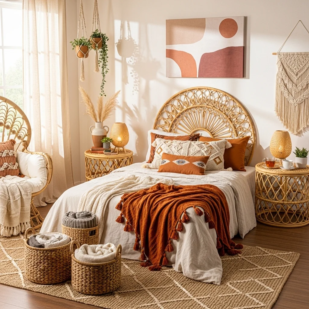 Add Woven or Rattan Furniture