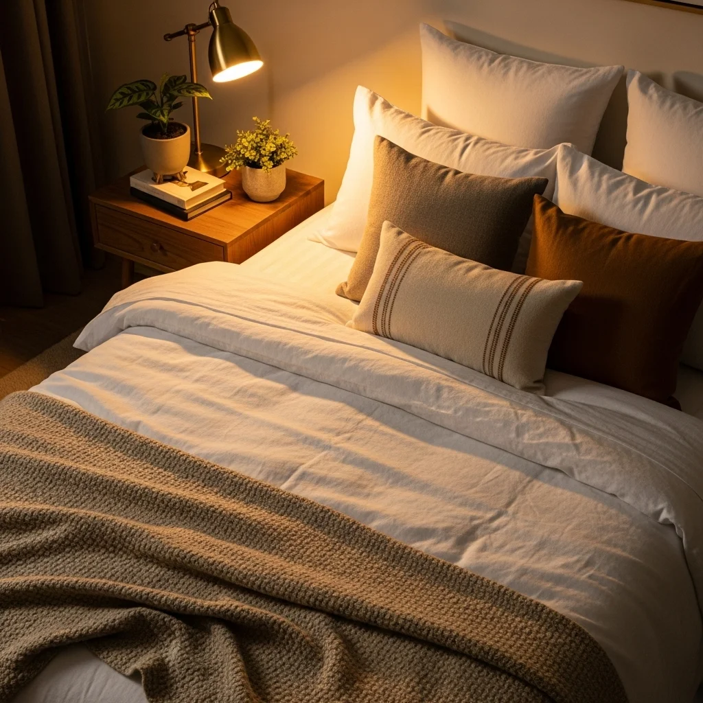 Add a Bedside Lamp With Warm Light