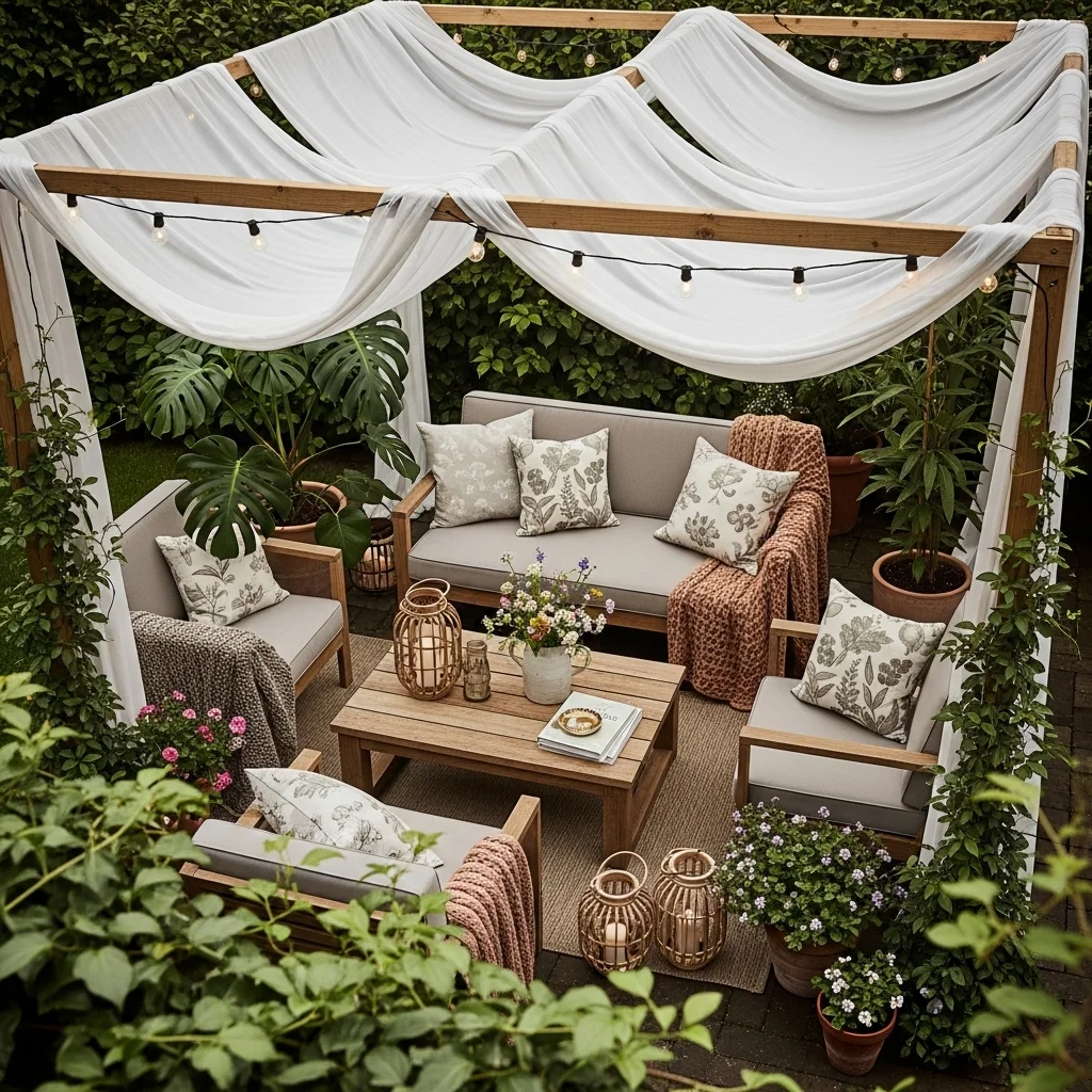 Add a Canopy Garden Room for Shade and Privacy
