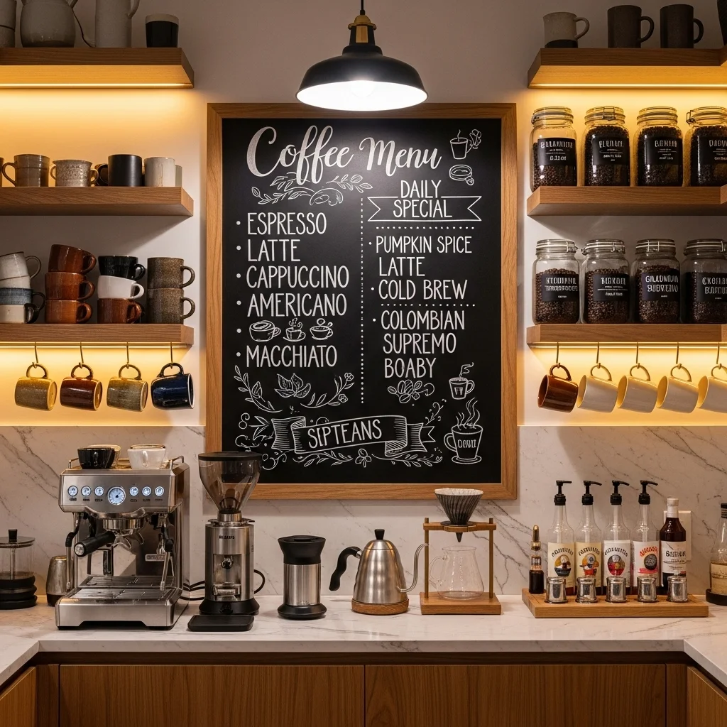 Add a Chalkboard or Menu Board