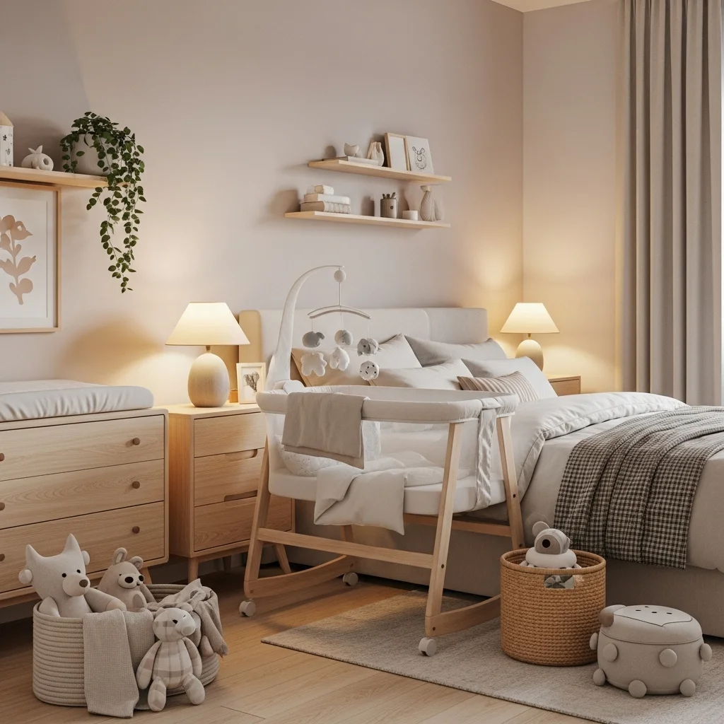 Add a Compact Bassinet or Mini Crib