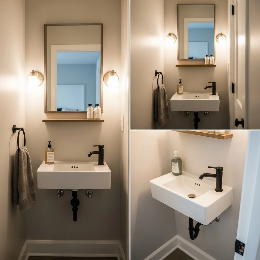 Add a Compact Wall-Mounted Sink