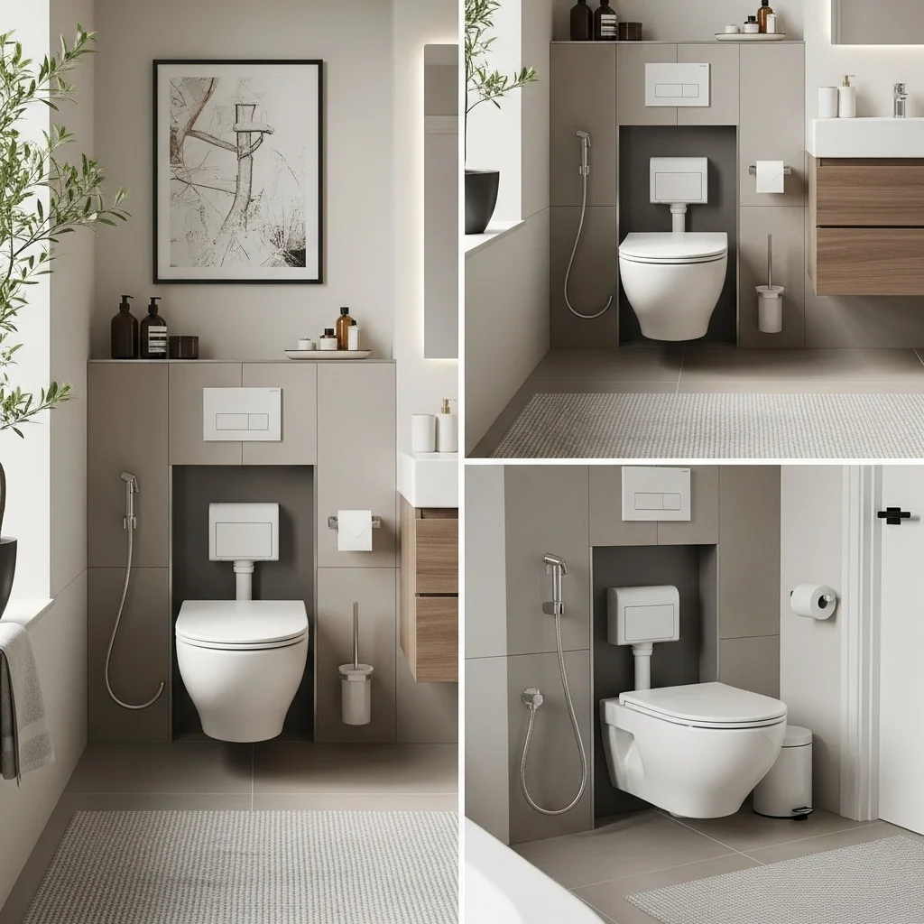  Add a Floating Toilet and Concealed Cistern
