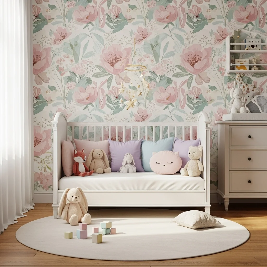 Add a Floral Wallpaper for Whimsy